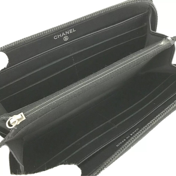 Authentic Chanel Wallet Black Leather Zippy. - Picture 5 of 9